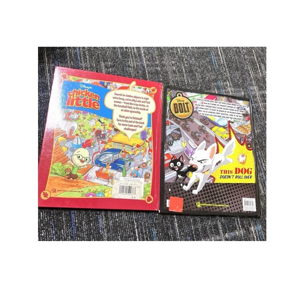 Disney Look and Find Chicken Little & Bolt - hardcover Disny|Art Mawhinney